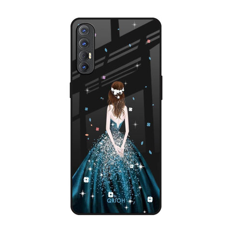 Queen Of Fashion Oppo Reno 3 Pro Glass Back Cover Online