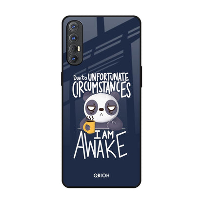 Struggling Panda Oppo Reno 3 Pro Glass Back Cover Online