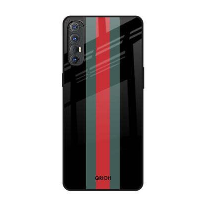 Vertical Stripes Oppo Reno 3 Pro Glass Back Cover Online