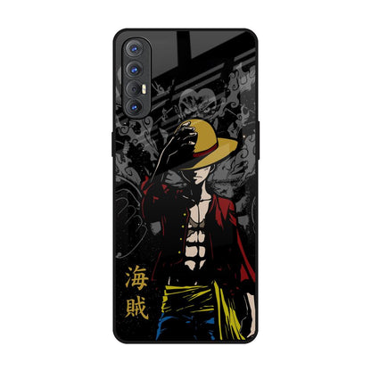 Dark Luffy Oppo Reno 3 Pro Glass Back Cover Online