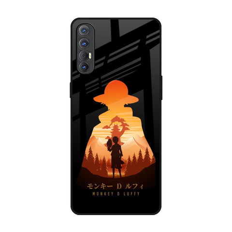 Luffy One Piece Oppo Reno 3 Pro Glass Back Cover Online