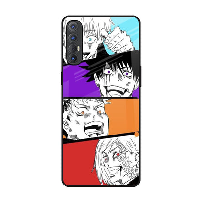 Anime Sketch Oppo Reno 3 Pro Glass Back Cover Online