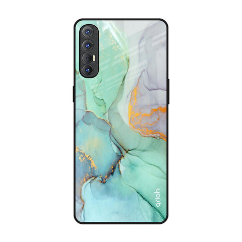 Green Marble Oppo Reno 3 Pro Glass Back Cover Online