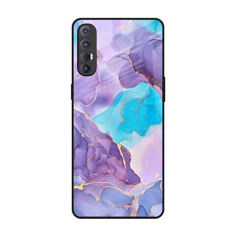 Alcohol ink Marble Oppo Reno 3 Pro Glass Back Cover Online