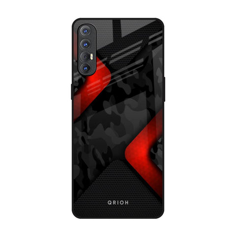Modern Camo Abstract Oppo Reno 3 Pro Glass Back Cover Online