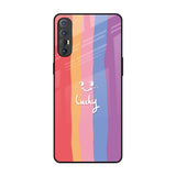 Lucky Abstract Oppo Reno 3 Pro Glass Back Cover Online