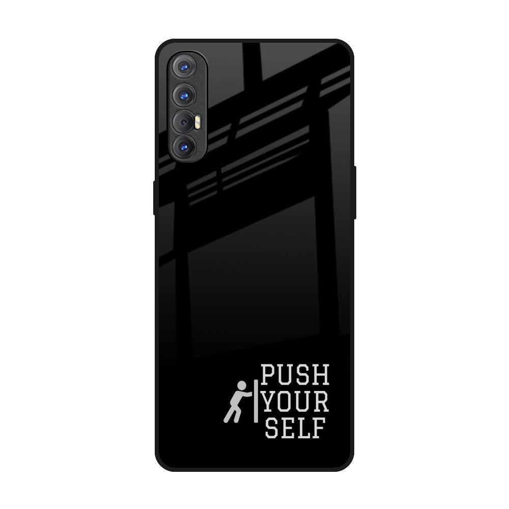 Push Your Self Oppo Reno 3 Pro Glass Back Cover Online