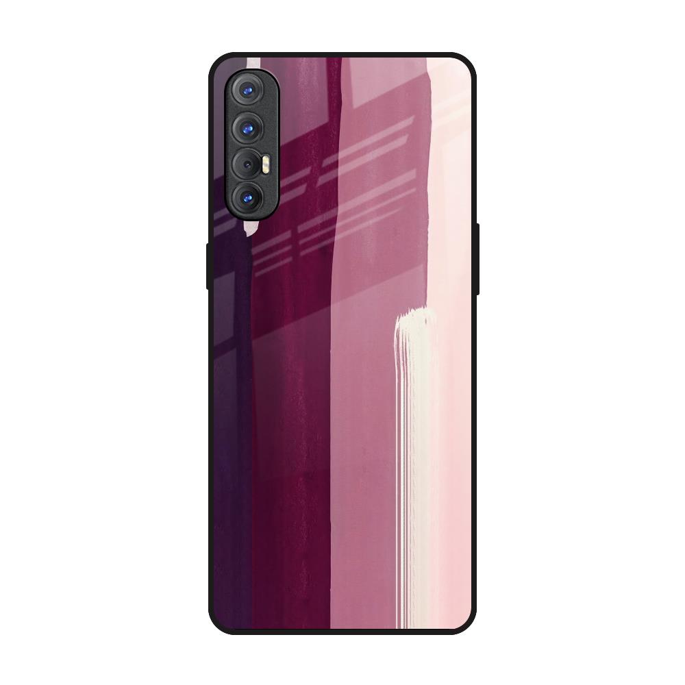 Brush Stroke Art Oppo Reno 3 Pro Glass Back Cover Online