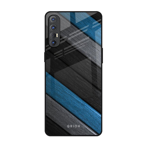 Multicolor Wooden Effect Oppo Reno 3 Pro Glass Back Cover Online