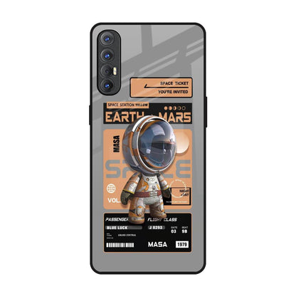 Space Ticket Oppo Reno 3 Pro Glass Back Cover Online