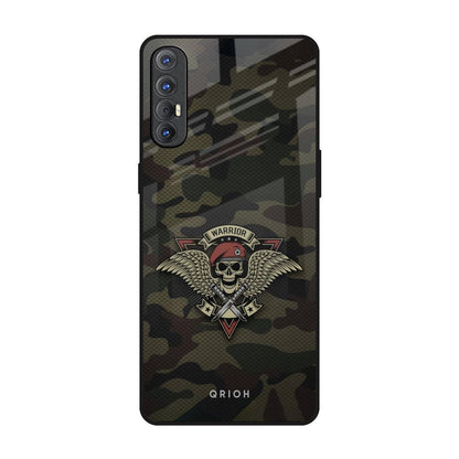 Army Warrior Oppo Reno 3 Pro Glass Back Cover Online