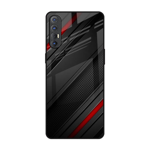 Modern Abstract Oppo Reno 3 Pro Glass Back Cover Online