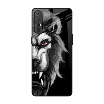 Wild Lion Oppo Reno 3 Pro Glass Back Cover Online