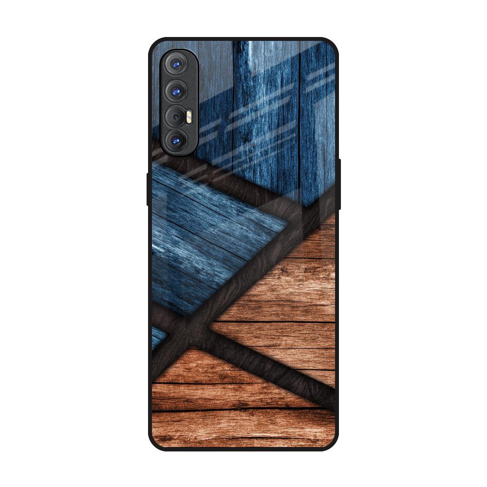 Wooden Tiles Oppo Reno 3 Pro Glass Back Cover Online