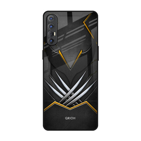 Black Warrior Oppo Reno 3 Pro Glass Back Cover Online