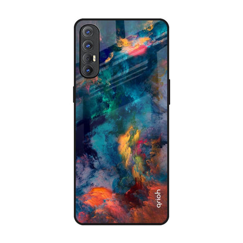 Cloudburst Oppo Reno 3 Pro Glass Back Cover Online