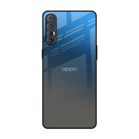 Blue Grey Ombre Oppo Reno 3 Pro Glass Back Cover Online