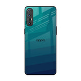 Green Triangle Pattern Oppo Reno 3 Pro Glass Back Cover Online