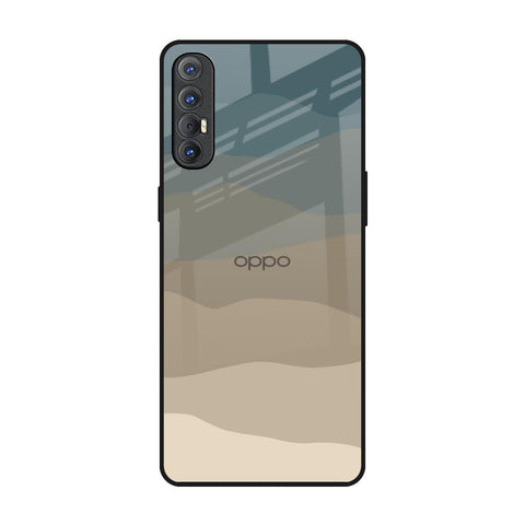 Abstract Mountain Pattern Oppo Reno 3 Pro Glass Back Cover Online