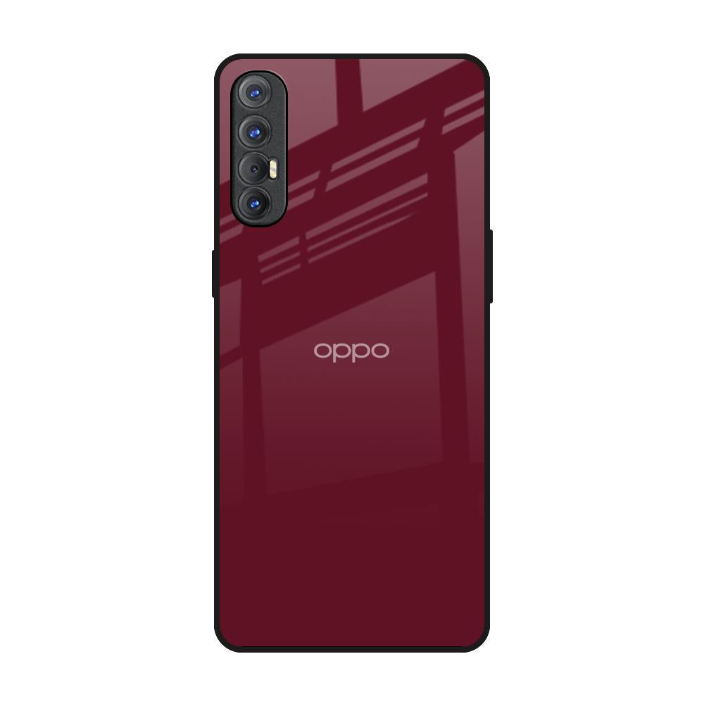 Classic Burgundy Oppo Reno 3 Pro Glass Back Cover Online