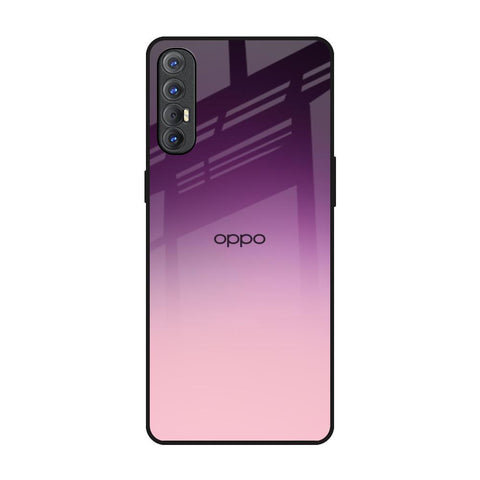 Purple Gradient Oppo Reno 3 Pro Glass Back Cover Online