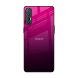 Purple Ombre Pattern Oppo Reno 3 Pro Glass Back Cover Online