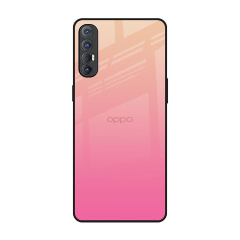 Pastel Pink Gradient Oppo Reno 3 Pro Glass Back Cover Online