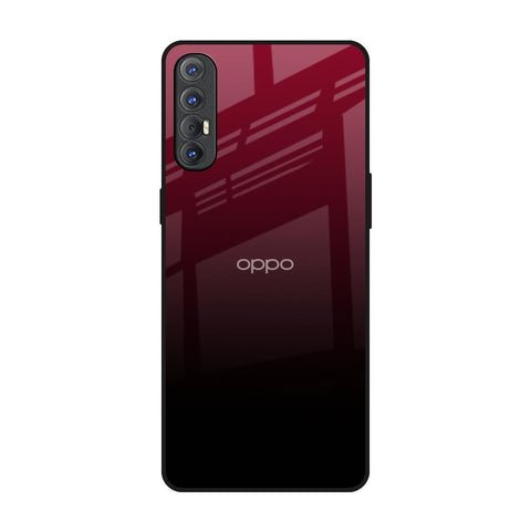 Wine Red Oppo Reno 3 Pro Glass Back Cover Online
