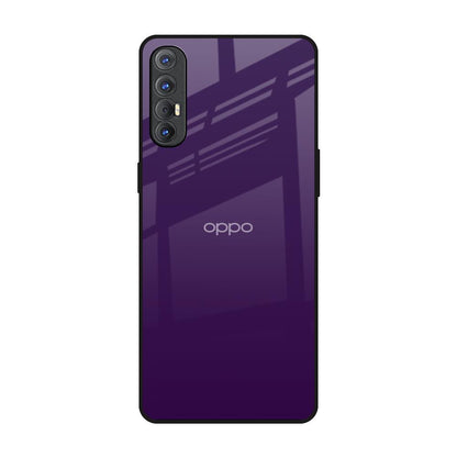 Dark Purple Oppo Reno 3 Pro Glass Back Cover Online