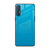 Blue Aqua Oppo Reno 3 Pro Glass Back Cover Online