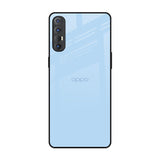 Pastel Sky Blue Oppo Reno 3 Pro Glass Back Cover Online