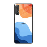 Wavy Color Pattern Oppo Reno 3 Pro Glass Back Cover Online