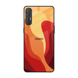 Magma Color Pattern Oppo Reno 3 Pro Glass Back Cover Online