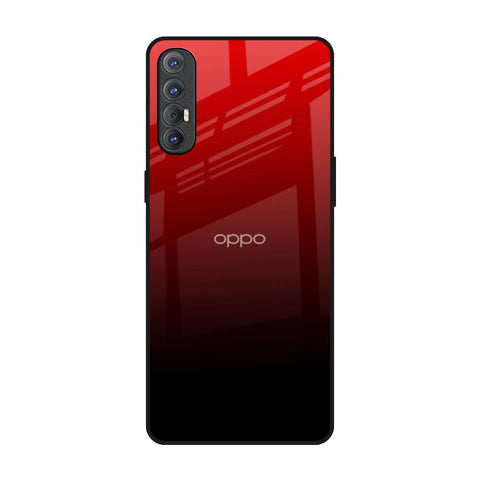 Maroon Faded Oppo Reno 3 Pro Glass Back Cover Online