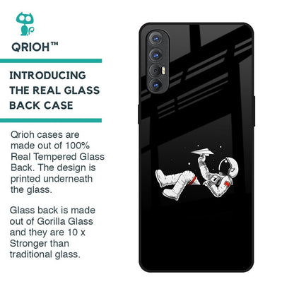 Space Traveller Glass Case for Oppo Reno 3 Pro