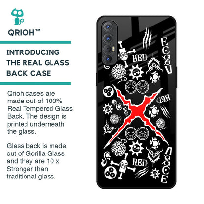 Red Zone Glass Case for Oppo Reno 3 Pro