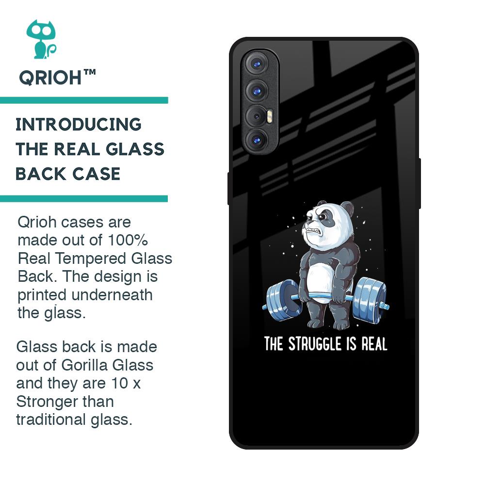Real Struggle Glass Case for Oppo Reno 3 Pro