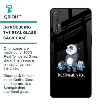 Real Struggle Glass Case for Oppo Reno 3 Pro