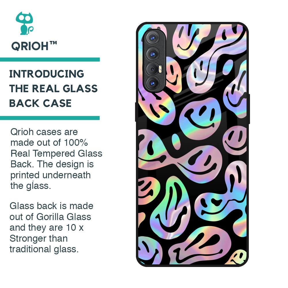 Acid Smile Glass Case for Oppo Reno 3 Pro
