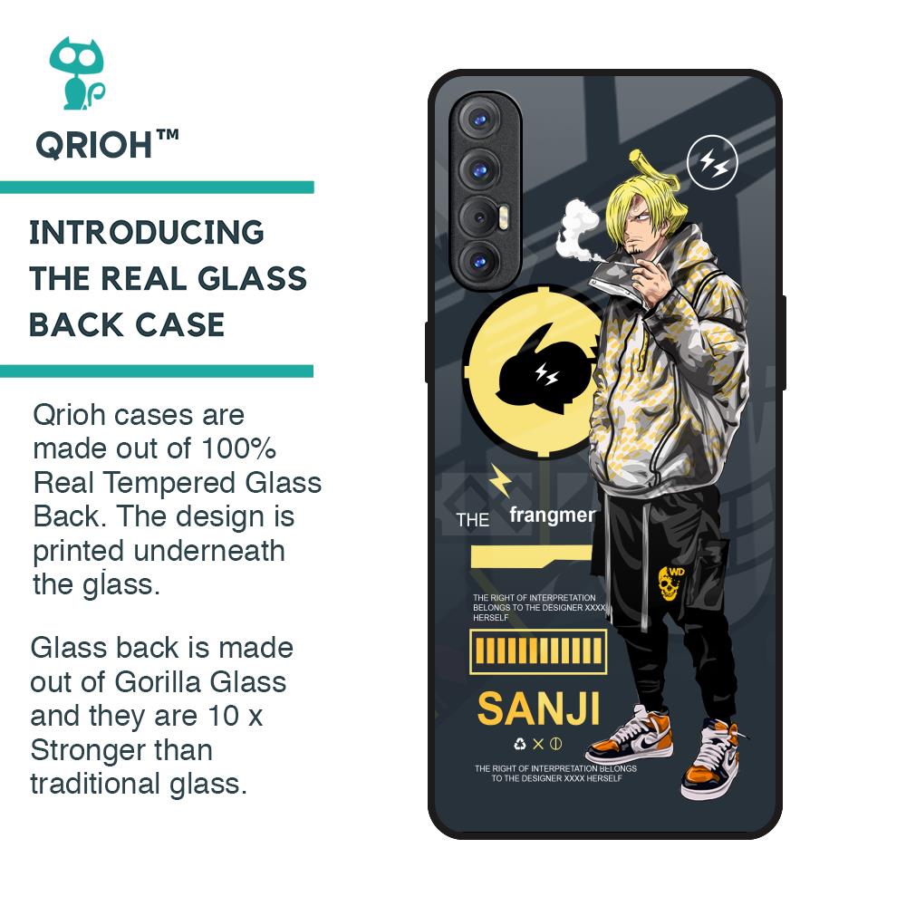 Cool Sanji Glass Case for Oppo Reno 3 Pro