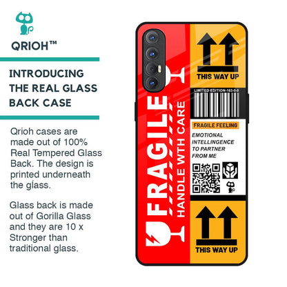 Handle With Care Glass Case for Oppo Reno 3 Pro
