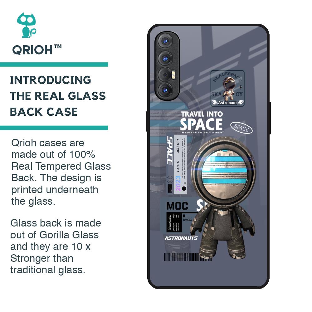 Space Travel Glass Case for Oppo Reno 3 Pro