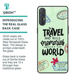 Travel Stamps Glass Case for Oppo Reno 3 Pro