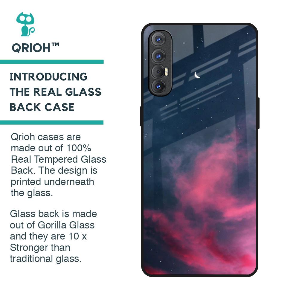 Moon Night Glass Case For Oppo Reno 3 Pro