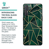 Abstract Green Glass Case For Oppo Reno 3 Pro