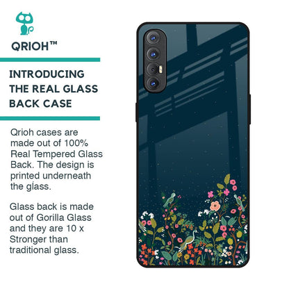 Small Garden Glass Case For Oppo Reno 3 Pro