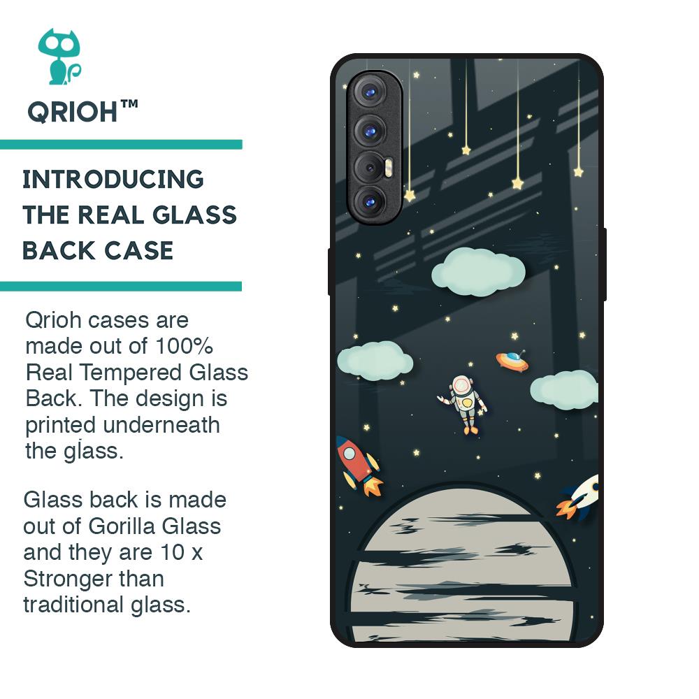 Astronaut Dream Glass Case For Oppo Reno 3 Pro