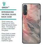 Pink And Grey Marble Glass Case For Oppo Reno 3 Pro