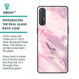 Diamond Pink Gradient Glass Case For Oppo Reno 3 Pro