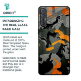 Camouflage Orange Glass Case For Oppo Reno 3 Pro